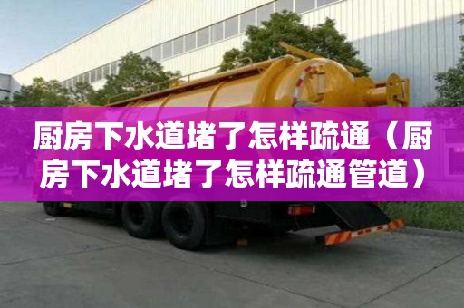 廚房下水道堵了怎樣疏通（廚房下水道堵了怎樣疏通管道）