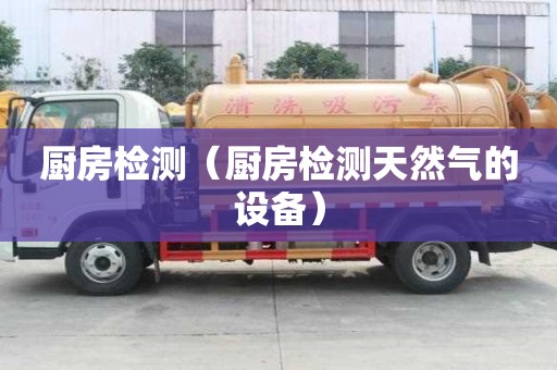 廚房檢測（廚房檢測天然氣的設備）