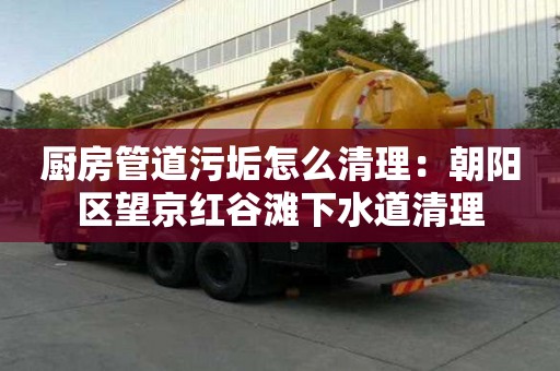廚房管道污垢怎么清理：朝陽區望京紅谷灘下水道清理