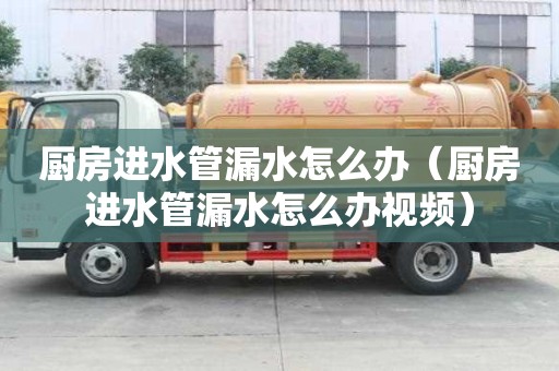 廚房進(jìn)水管漏水怎么辦(廚房進(jìn)水管漏水怎么辦視頻) 廚房進(jìn)水管漏水怎么辦(廚房進(jìn)水管漏水怎么辦視頻)