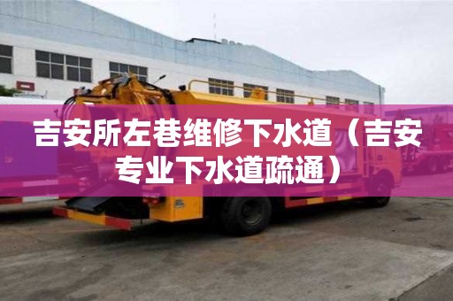 吉安所左巷維修下水道（吉安專業(yè)下水道疏通）