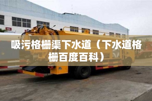 吸污格柵渠下水道（下水道格柵百度百科）