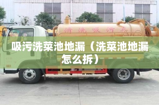 吸污洗菜池地漏（洗菜池地漏怎么拆）