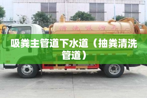 吸糞主管道下水道（抽糞清洗管道）