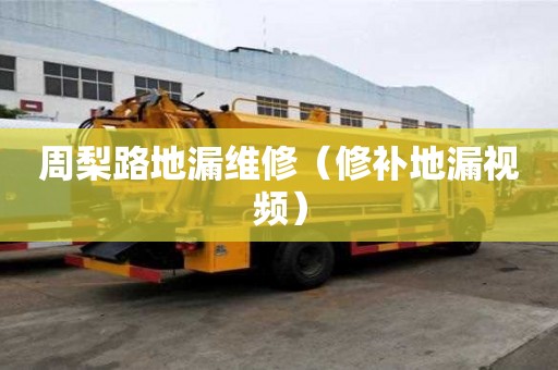 周梨路地漏維修（修補地漏視頻）