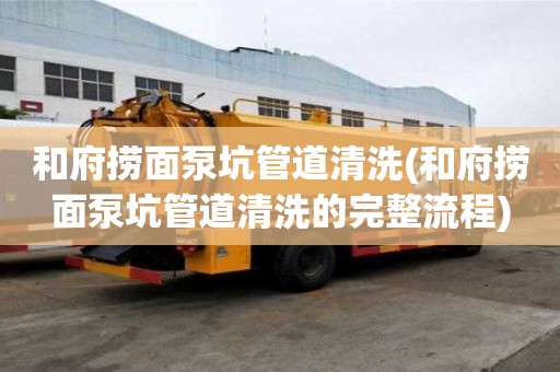 和府撈面泵坑管道清洗(和府撈面泵坑管道清洗的完整流程)