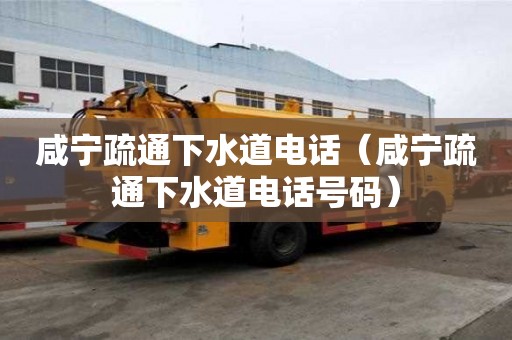 咸寧疏通下水道電話（咸寧疏通下水道電話號碼）