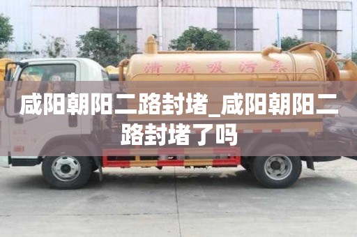 咸陽朝陽二路封堵_咸陽朝陽二路封堵了嗎
