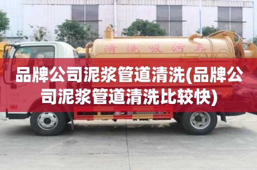 品牌公司泥漿管道清洗(品牌公司泥漿管道清洗比較快)