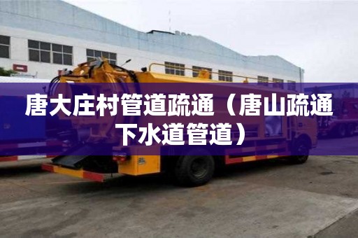 唐大莊村管道疏通（唐山疏通下水道管道）