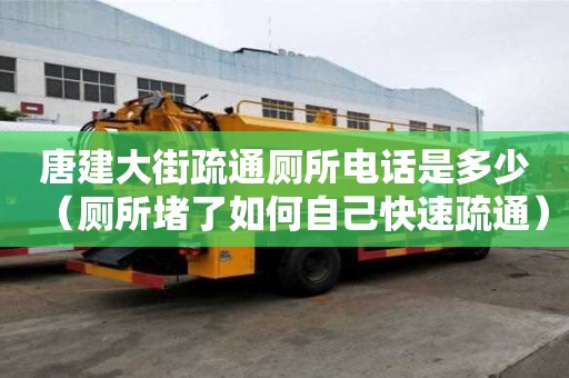 唐建大街疏通廁所電話是多少（廁所堵了如何自己快速疏通）