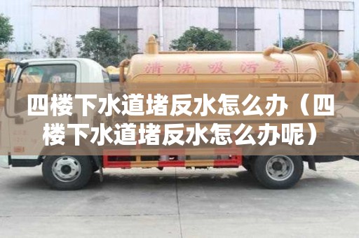 四樓下水道堵反水怎么辦（四樓下水道堵反水怎么辦呢）