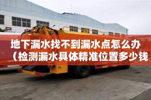 地下漏水找不到漏水點怎么辦（檢測漏水具體精準位置多少錢）