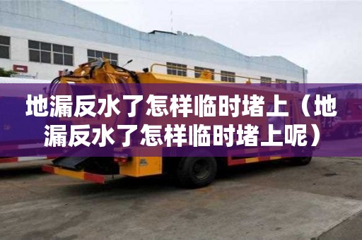 地漏反水了怎樣臨時(shí)堵上（地漏反水了怎樣臨時(shí)堵上呢）