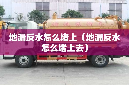 地漏反水怎么堵上（地漏反水怎么堵上去）