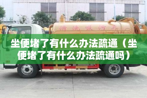 坐便堵了有什么辦法疏通（坐便堵了有什么辦法疏通嗎）