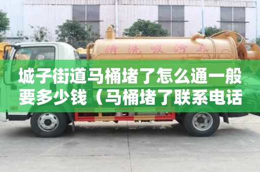 城子街道馬桶堵了怎么通一般要多少錢（馬桶堵了聯系電話）