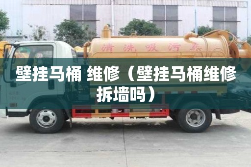 壁掛馬桶 維修（壁掛馬桶維修拆墻嗎）