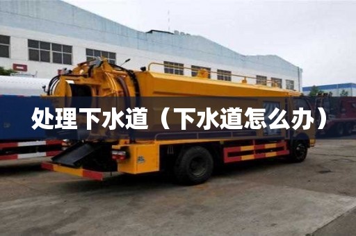 處理下水道（下水道怎么辦）