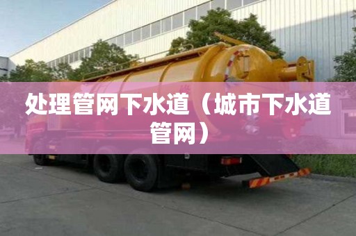 處理管網下水道(城市下水道管網) 處理管網下水道(城市下水道管網)