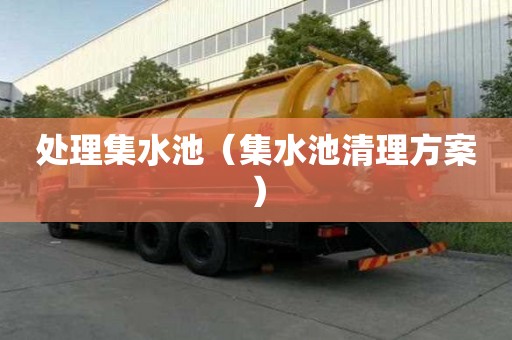 處理集水池（集水池清理方案）