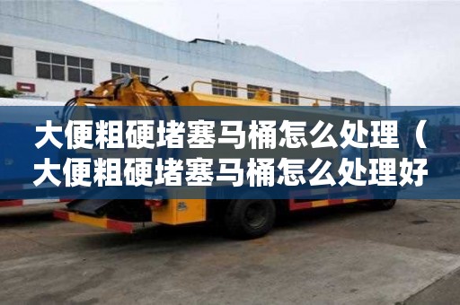 大便粗硬堵塞馬桶怎么處理（大便粗硬堵塞馬桶怎么處理好）