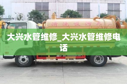大興水管維修_大興水管維修電話