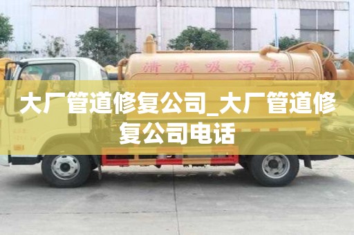 大廠管道修復公司_大廠管道修復公司電話