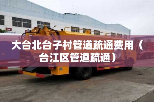 大臺北臺子村管道疏通費用(臺江區管道疏通) 大臺北臺子村管道疏通費用(臺江區管道疏通)