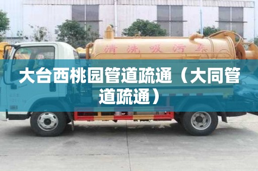 大臺西桃園管道疏通（大同管道疏通）