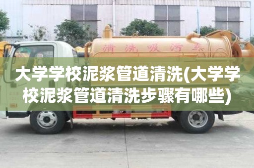 大學學校泥漿管道清洗(大學學校泥漿管道清洗步驟有哪些)