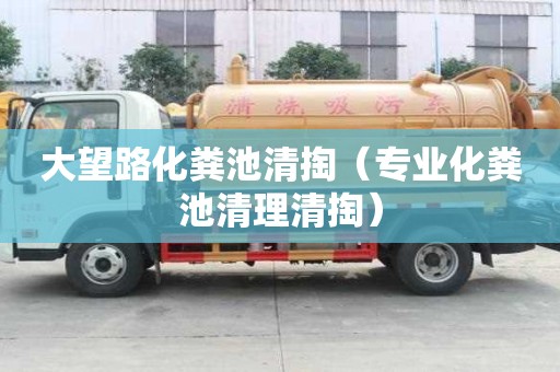 大望路化糞池清掏（專業化糞池清理清掏）