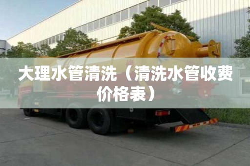 大理水管清洗（清洗水管收費價格表）