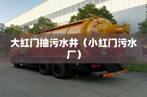 大紅門抽污水井（小紅門污水廠）