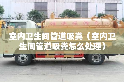 室內(nèi)衛(wèi)生間管道吸糞（室內(nèi)衛(wèi)生間管道吸糞怎么處理）