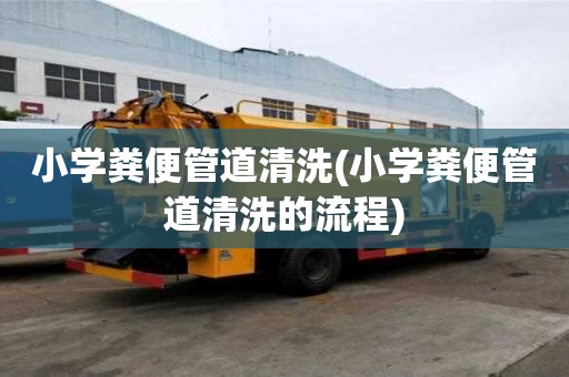 小學糞便管道清洗(小學糞便管道清洗的流程)