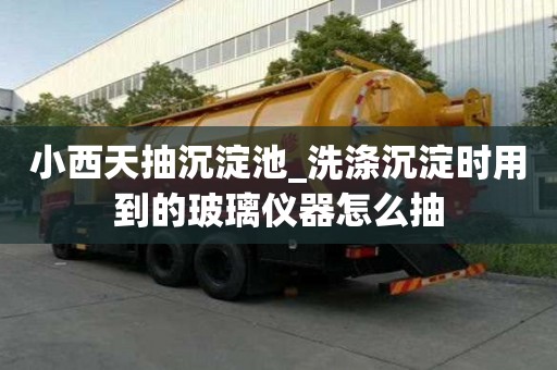 小西天抽沉淀池_洗滌沉淀時用到的玻璃儀器怎么抽