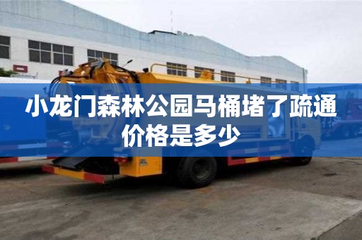 小龍門森林公園馬桶堵了疏通價格是多少