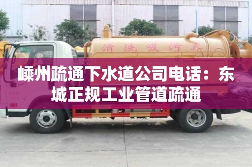 嵊州疏通下水道公司電話(huà)：東城正規(guī)工業(yè)管道疏通