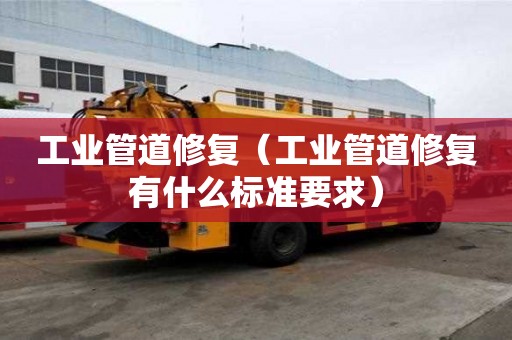 工業管道修復（工業管道修復有什么標準要求）