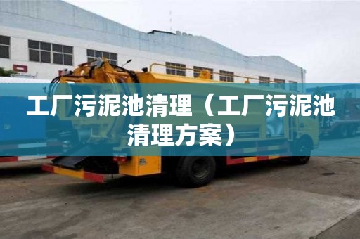 工廠污泥池清理（工廠污泥池清理方案）