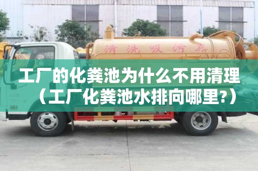 工廠的化糞池為什么不用清理（工廠化糞池水排向哪里?）