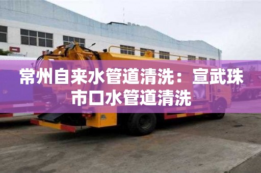 常州自來(lái)水管道清洗：宣武珠市口水管道清洗
