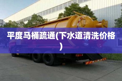 平度馬桶疏通(下水道清洗價格) 平度馬桶疏通(下水道清洗價格)