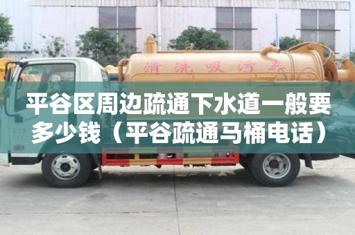 平谷區周邊疏通下水道一般要多少錢（平谷疏通馬桶電話）