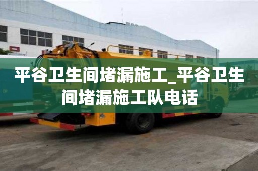 平谷衛生間堵漏施工_平谷衛生間堵漏施工隊電話