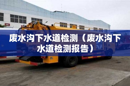 廢水溝下水道檢測（廢水溝下水道檢測報告）