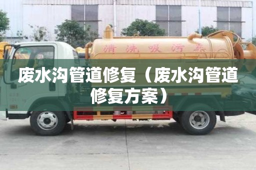 廢水溝管道修復（廢水溝管道修復方案）