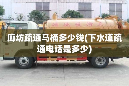 廊坊疏通馬桶多少錢(下水道疏通電話是多少)