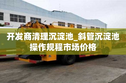 開發商清理沉淀池_斜管沉淀池操作規程市場價格